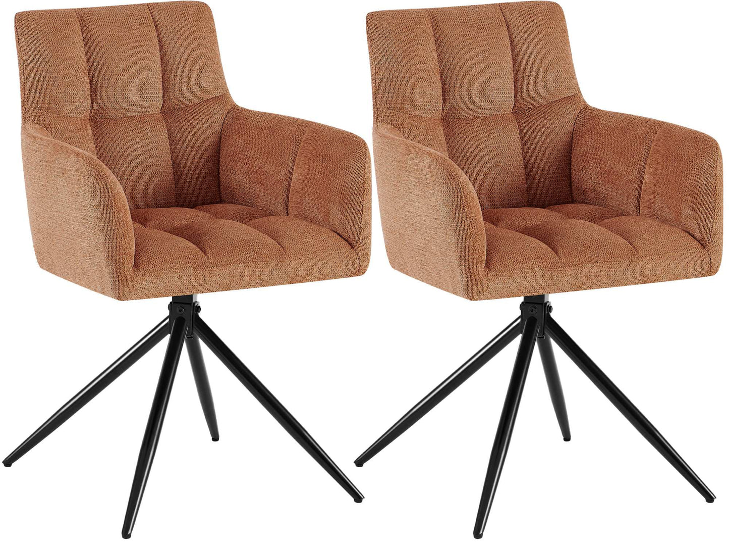 2er Set Esszimmerstuhl Jonah Stoff