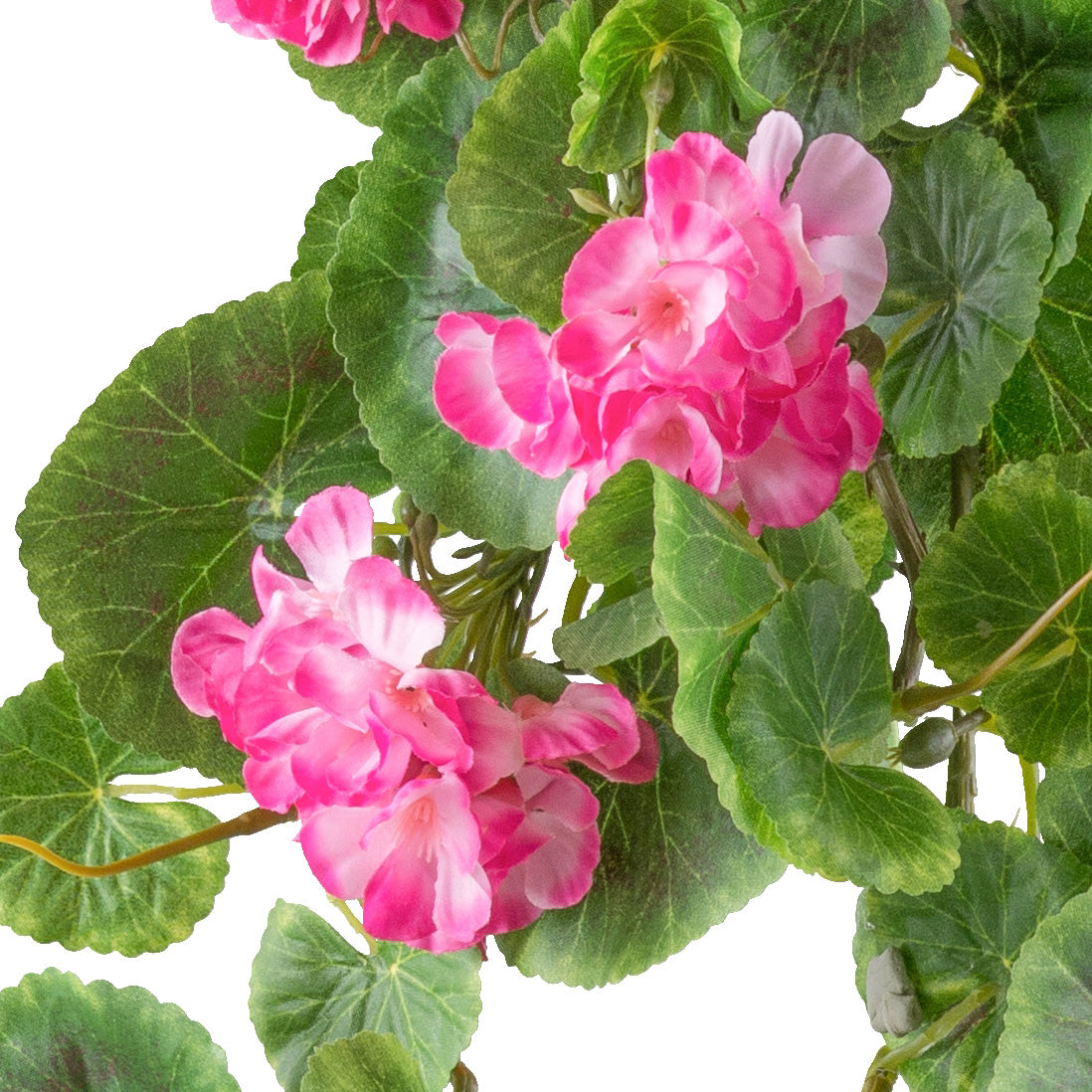 Geranienhänger 80 cm Pink – UV-beständige Kunstpflanze für Innen & Außenbereich