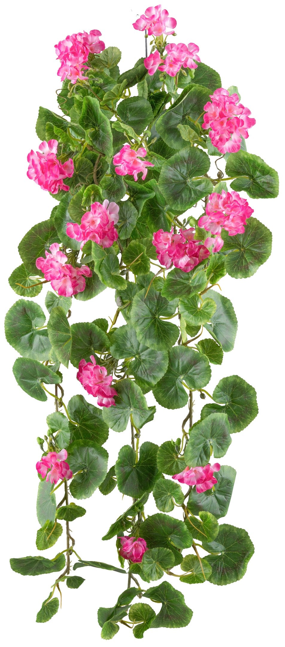 Geranienhänger 80 cm Pink – UV-beständige Kunstpflanze für Innen & Außenbereich