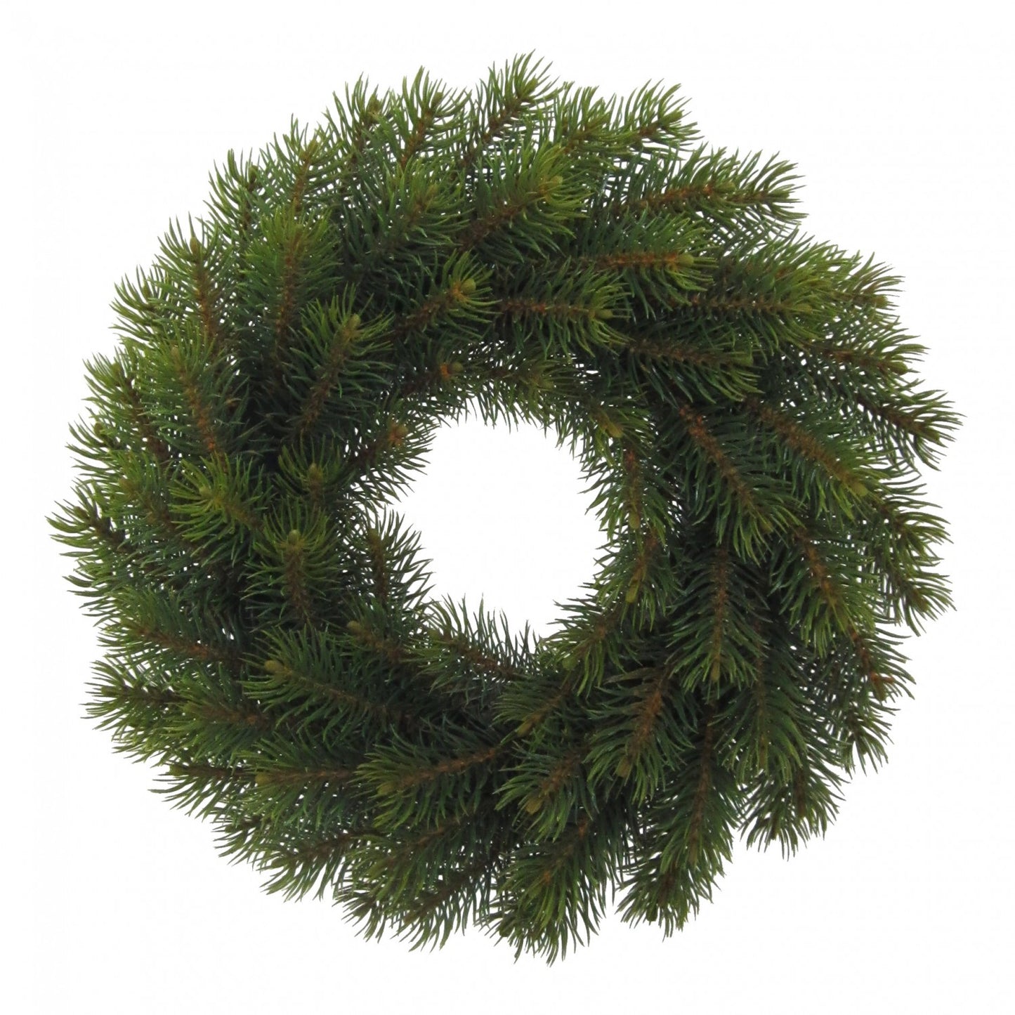 Künstlicher Tannenkranz Grün 23 cm – Weihnachtsdekoration für Tür & Tisch Eleganz