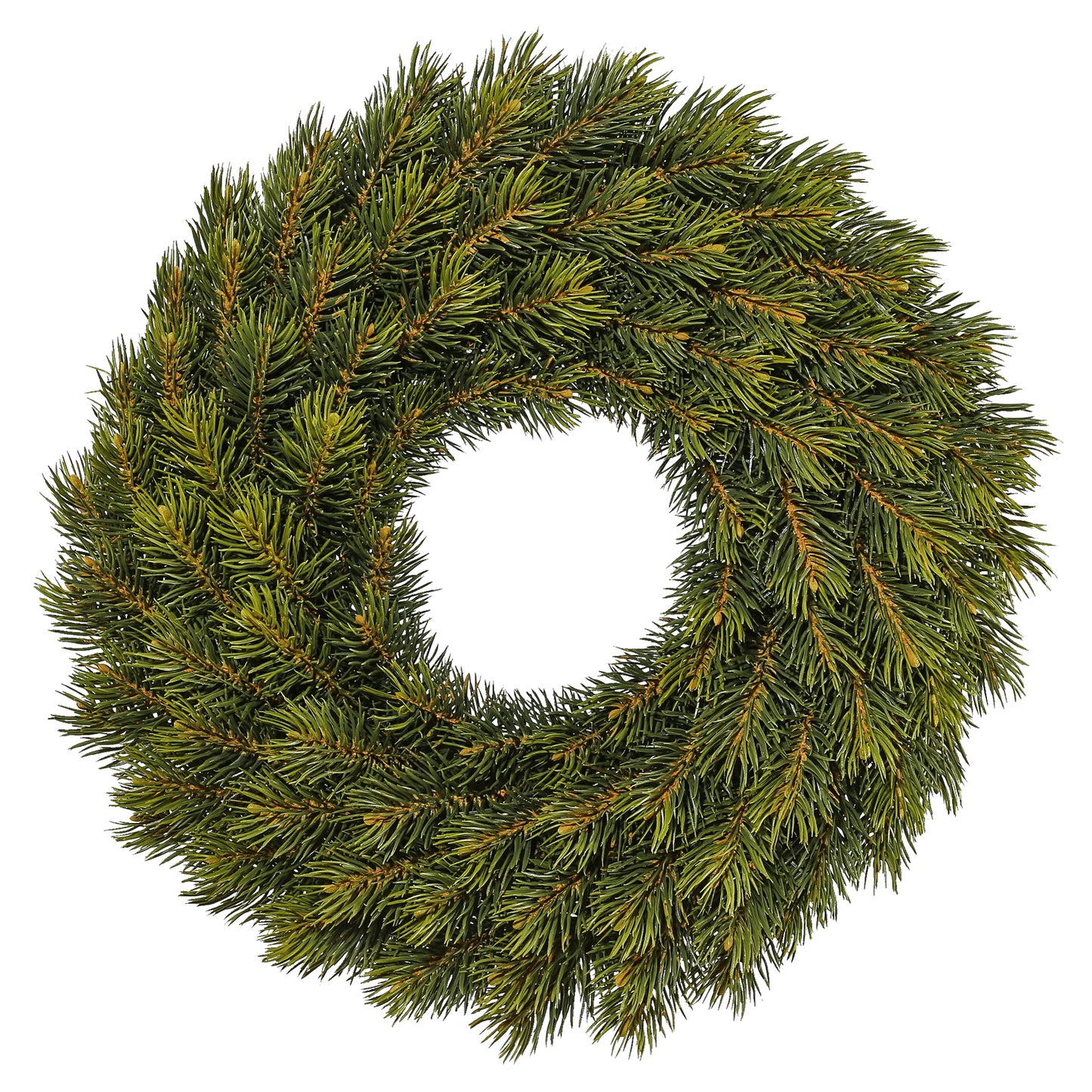 Künstlicher Tannenkranz 40 cm – Weihnachtskranz für Tür und Tisch, dekorativ grün