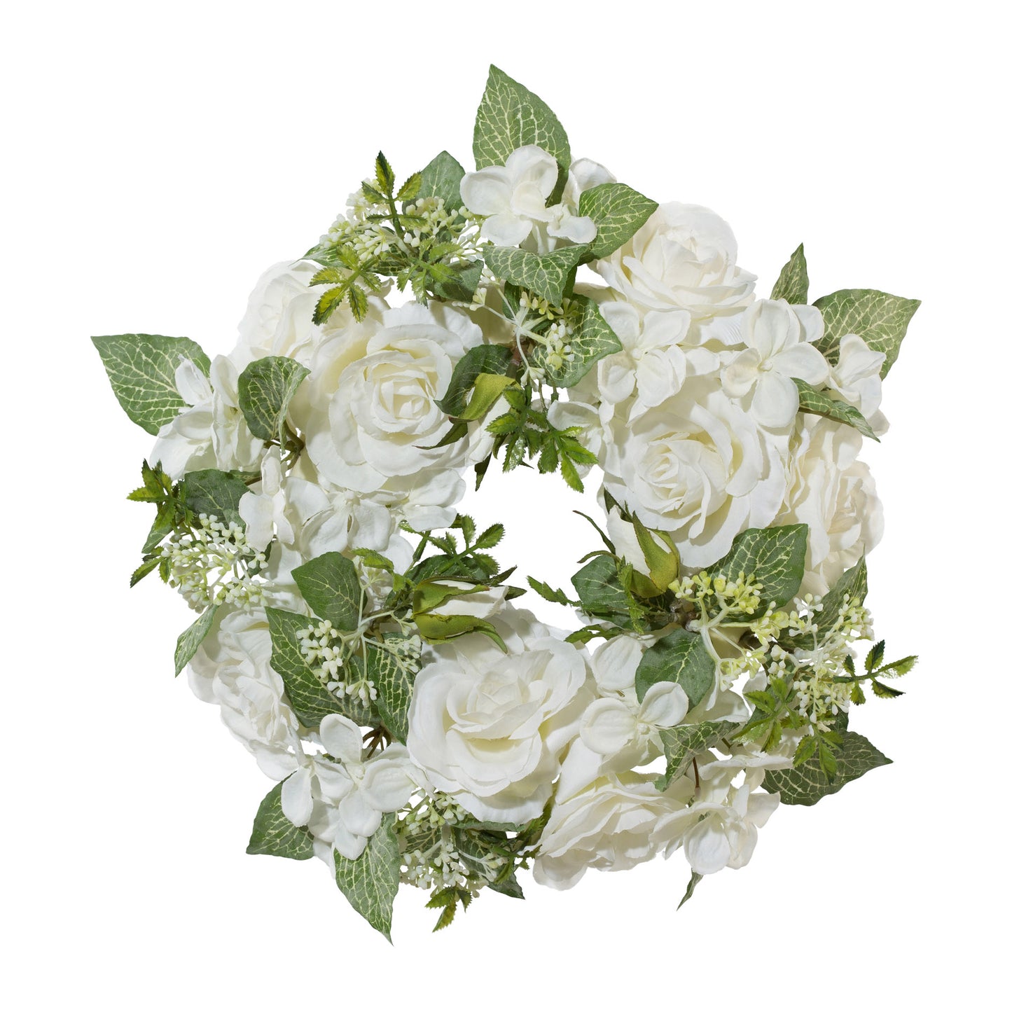 Künstlicher Rosenkranz 33 cm in Rosa und Weiß – Pflegeleicht für jede Gelegenheit