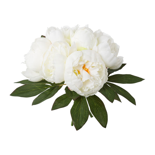 Künstliches Peonienbouquet 32 cm in Cerise und Weiß – Pflegeleicht & immer blühend