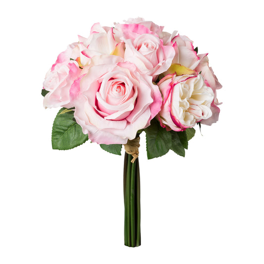 Künstliches Rosenbouquet 36 cm in Rosa & Lila – Pflegeleicht für jede Dekoration