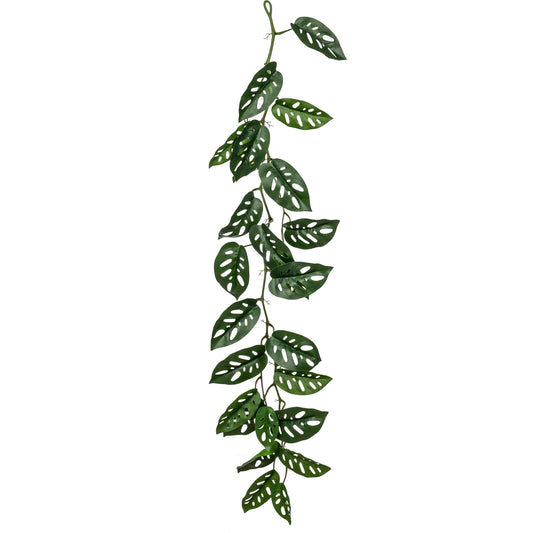 Monsteragirlande grün 126 cm – realistische Kunstpflanze zu Dekorationszwecken