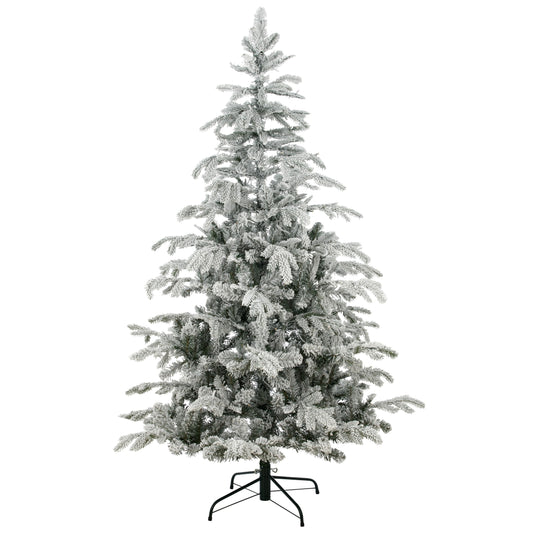 Künstliche Nordmanntanne SNOWY 120cm beschneit 521 Spitzen 120 LED schwer entflammbar