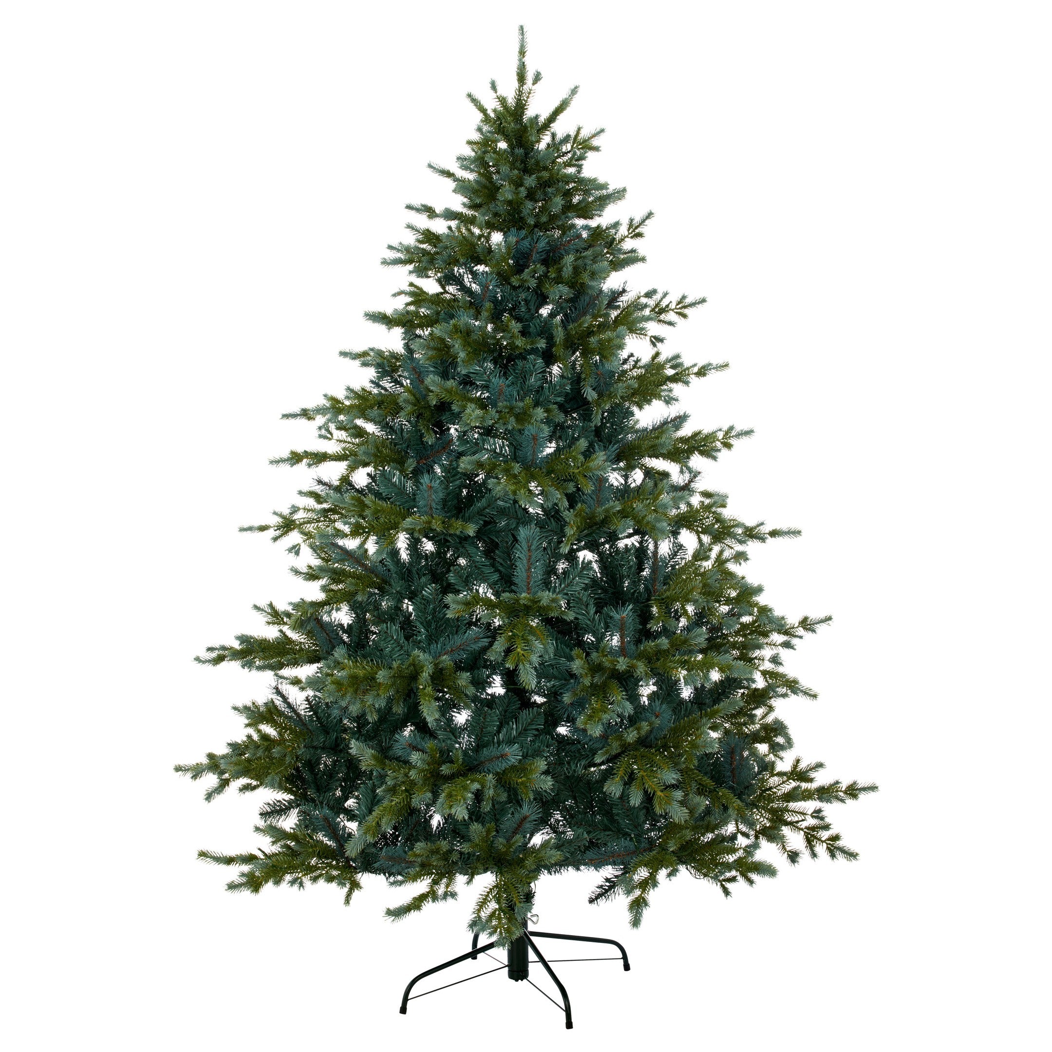 Künstliche Blaufichte Weihnachtsbaum 240cm mit 550 LEDs outdoor Stecker schwer entflammbar