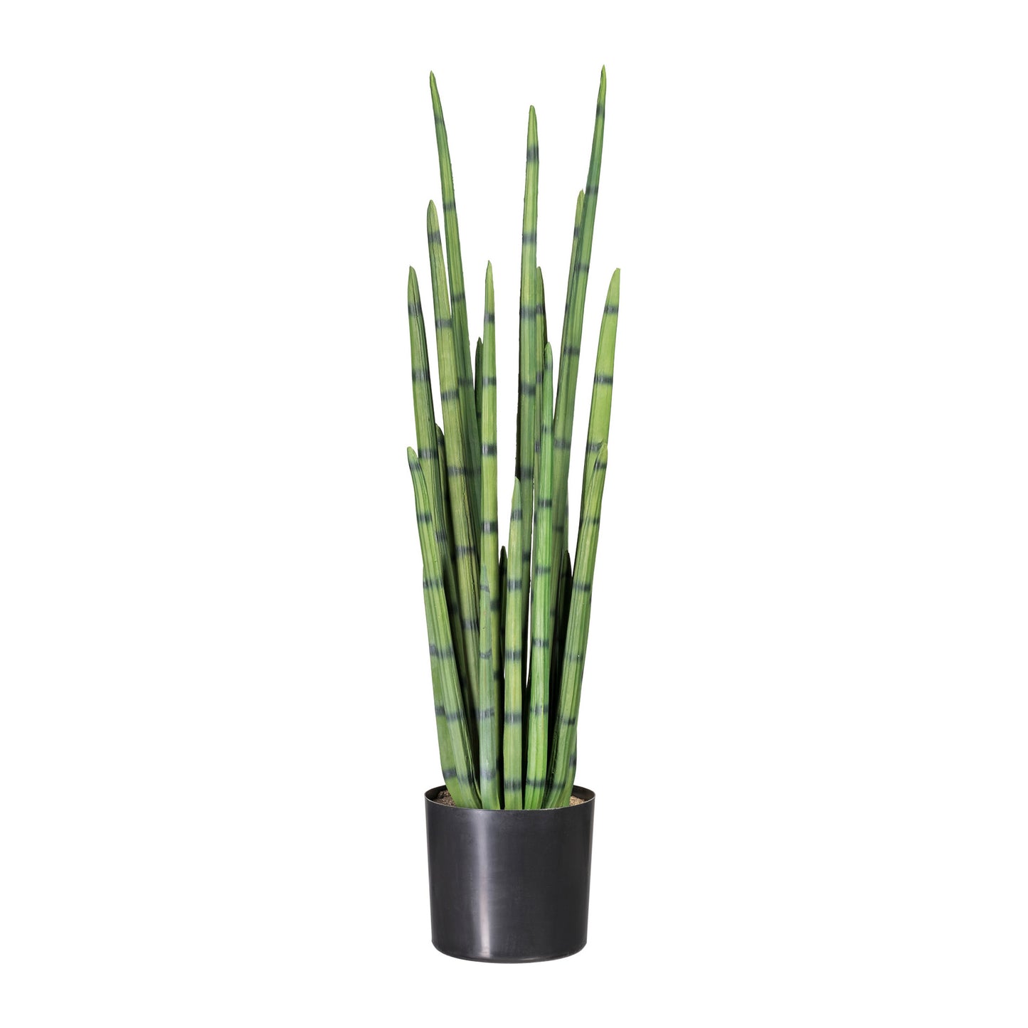 Sanseveria cylindrica 100 cm Kunstpflanze aus PU im Topf – Pflegeleichte Deko Grün
