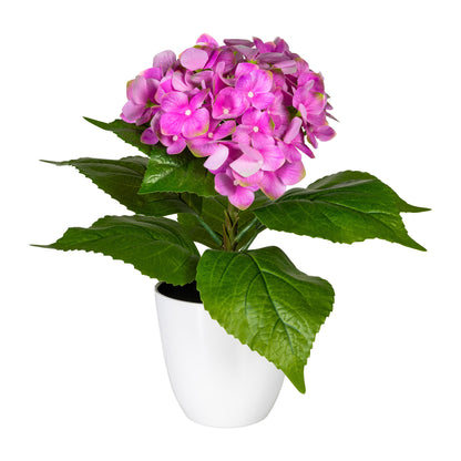 Künstliche Hortensie im Melamintopf 40 cm – Farbenfroh für Ihr Zuhause, ideal dekorativ