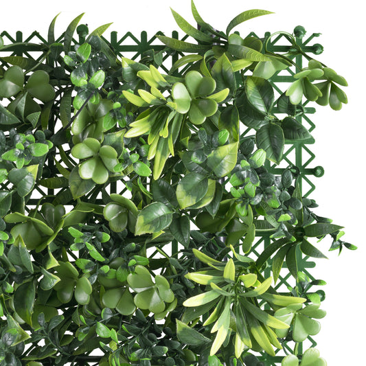 Kunststoff-Blättermatte 100x100 cm - UV-beständig, schwer entflammbar, pflegeleicht