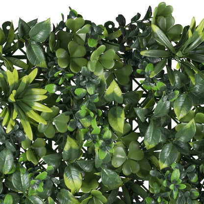 Kunststoff-Blättermatte 100x100 cm - UV-beständig, schwer entflammbar, pflegeleicht