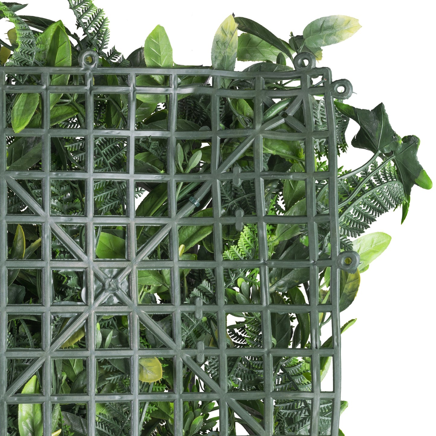 Premium UV-beständige Kunststoff-Blättermatte 100x100cm, grün, schwer entflammbar