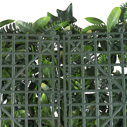 Premium UV-beständige Kunststoff-Blättermatte 100x100cm, grün, schwer entflammbar