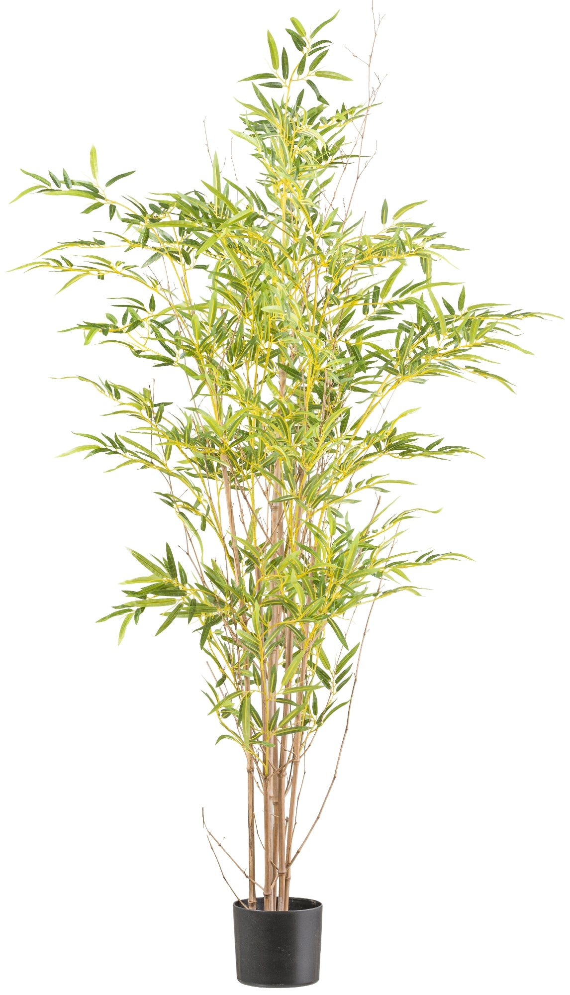 Miniblatt-Bambus Kunstpflanze 150 cm, 1392 Blätter im Kunststofftopf 15x13 cm