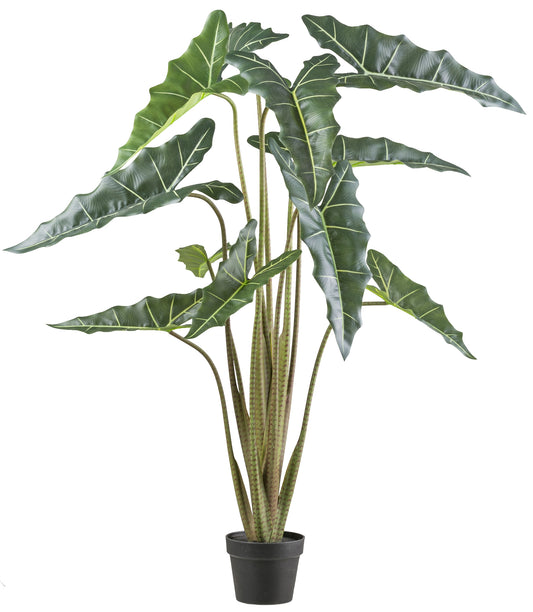 Alocasia zebrina Sarian Kunstpflanze 130 cm im Topf – Exotische Deko für Zuhause