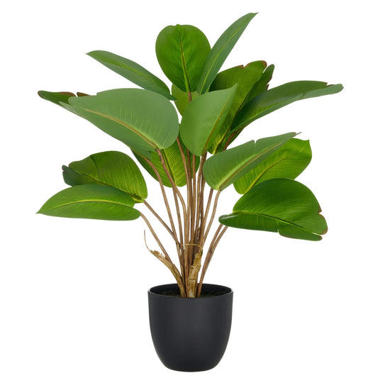 Philodendron Grün 45 cm Künstliche Pflanze im Kunststofftopf 11,5x10,5 cm mit Erde