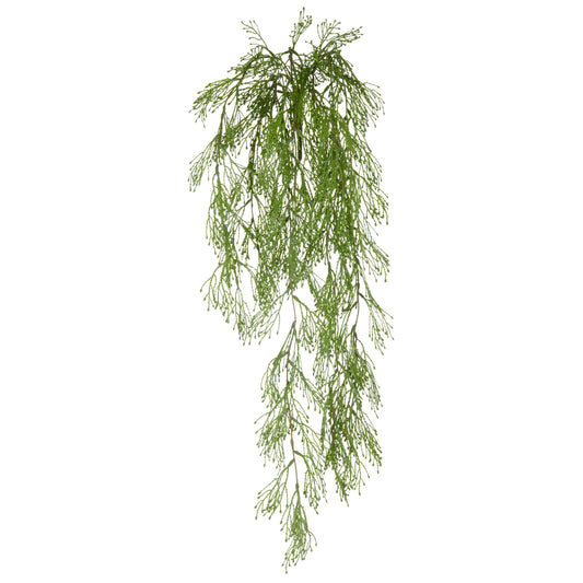 Künstlicher Juniperus Hänger 90cm grün aus Kunststoff für Dekoration innen und außen