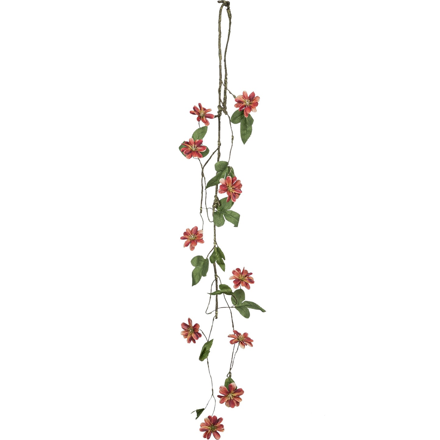 2er-Set Blütengirlande 136 cm Orange Künstliche Dekogirlande für Fenster Wand Party Deko