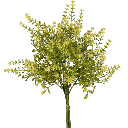 4er-Set Sedumbund künstliche Pflanze Gelb 33 cm realistische Dekoration für Zuhause und Büro