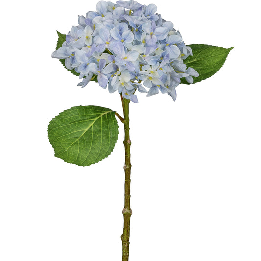 3er-Set Künstliche Hortensie 48 cm hellblau getönt realistische Dekopflanzen für Zuhause Büro