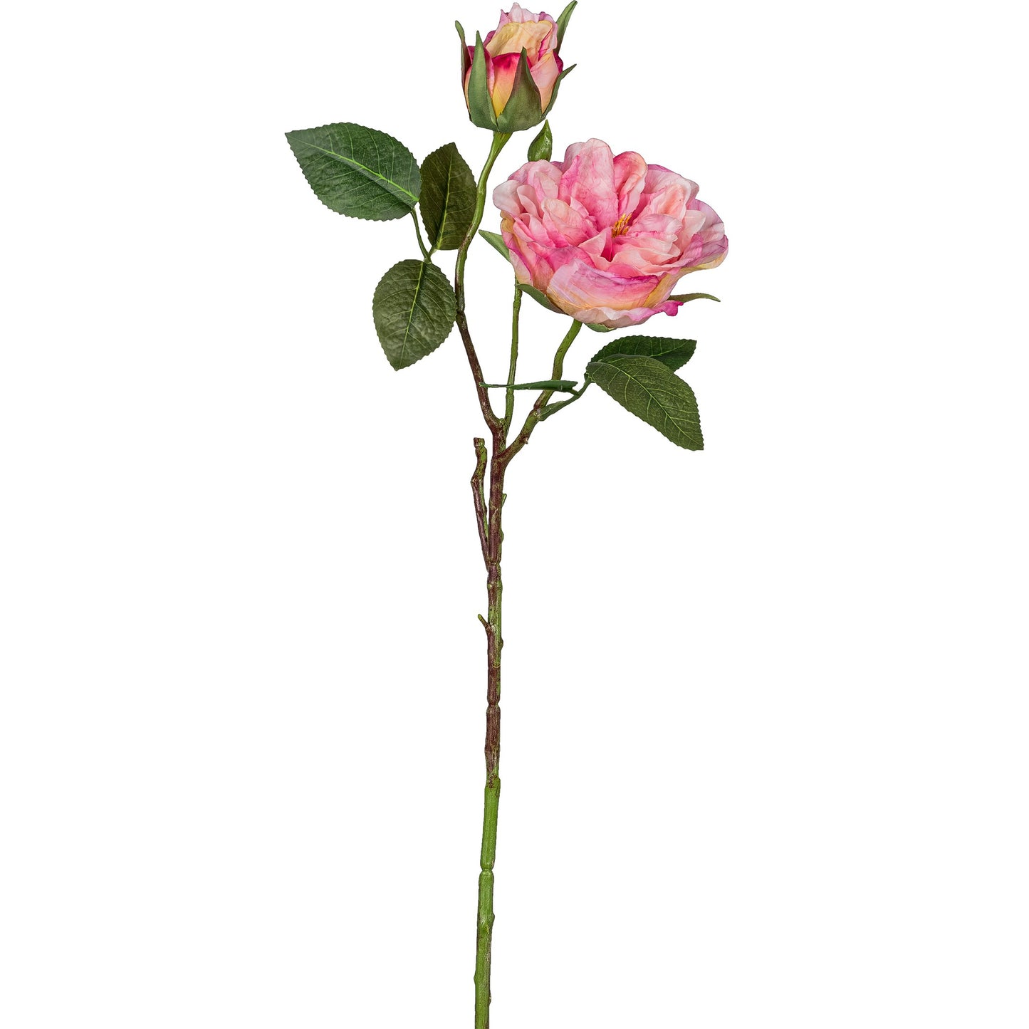 4er-Set Künstliche Gartenrosen rosa 58 cm – Pflegeleichte, dekorative Kunstpflanzen für Innen & Außen