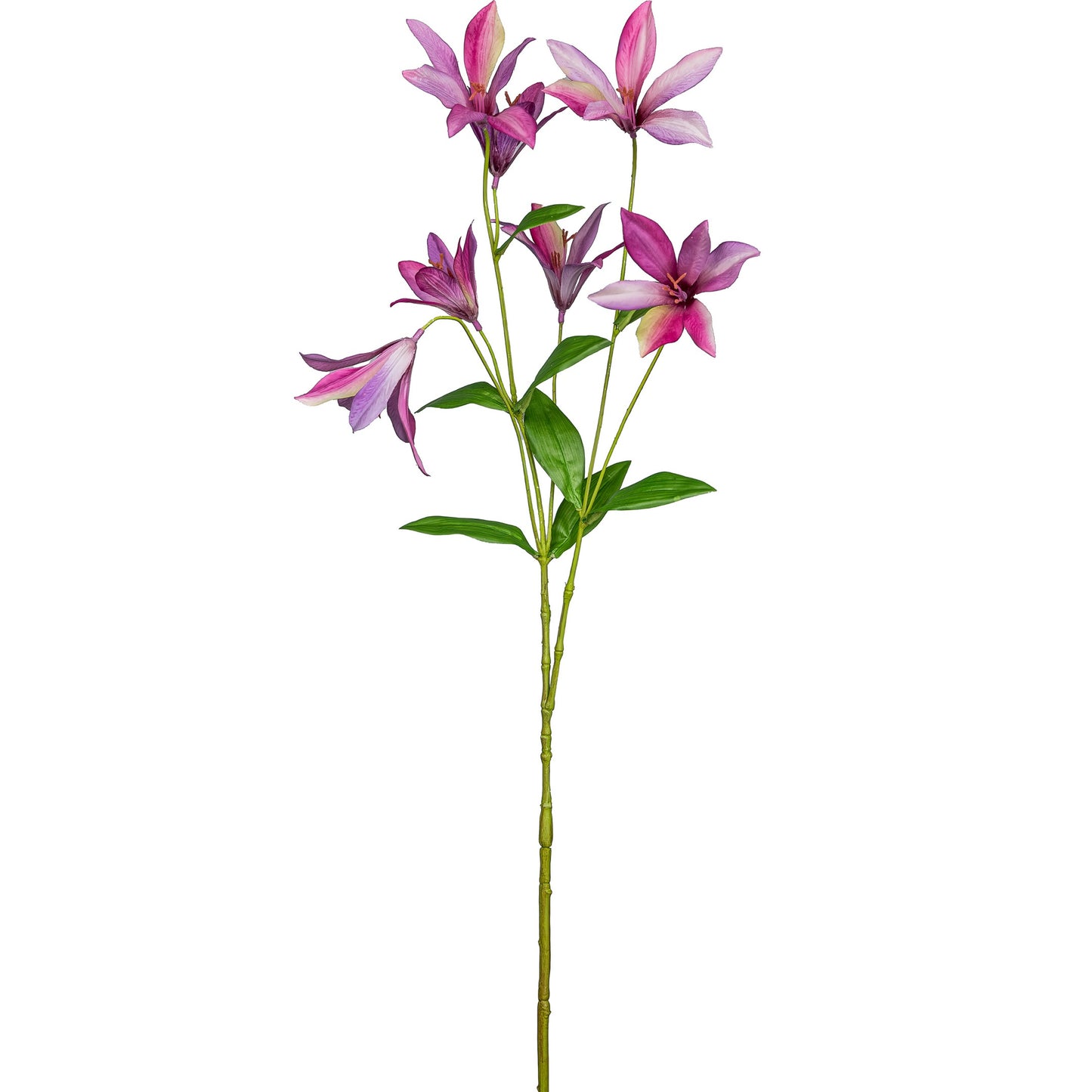 3er-Set Clematis Kunstpflanzen 84 cm hoch in Pink – realistische, langlebige Deko für Innen und Außen