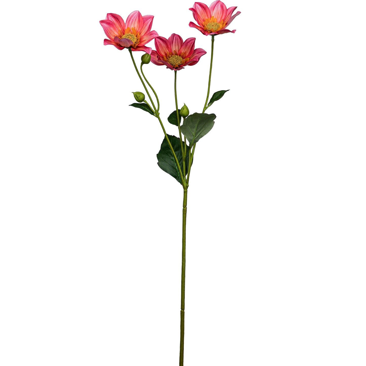 4er-Set Künstliche Dahlien Pink 67 cm Hoch Pflegeleicht Langlebige Dekoration Innen Außen