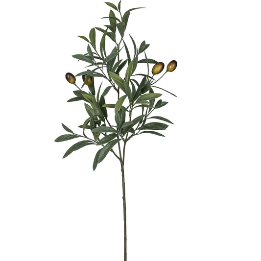 5er-Set künstlicher Olivenzweig 56 cm grün – realistische Kunstpflanze, pflegeleicht und dekorativ für Wohnung & Büro